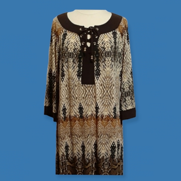Curations Snake Skin Animal Print Dress - Picture 4 of 16